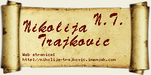 Nikolija Trajković vizit kartica